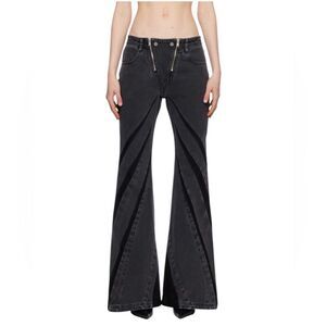 Dion Lee Black Striped Jeans Size 22/US 0 NWOT